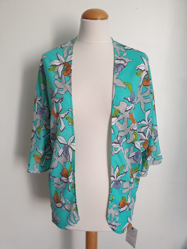 Veste Kùchù Green Flowers – Image 3