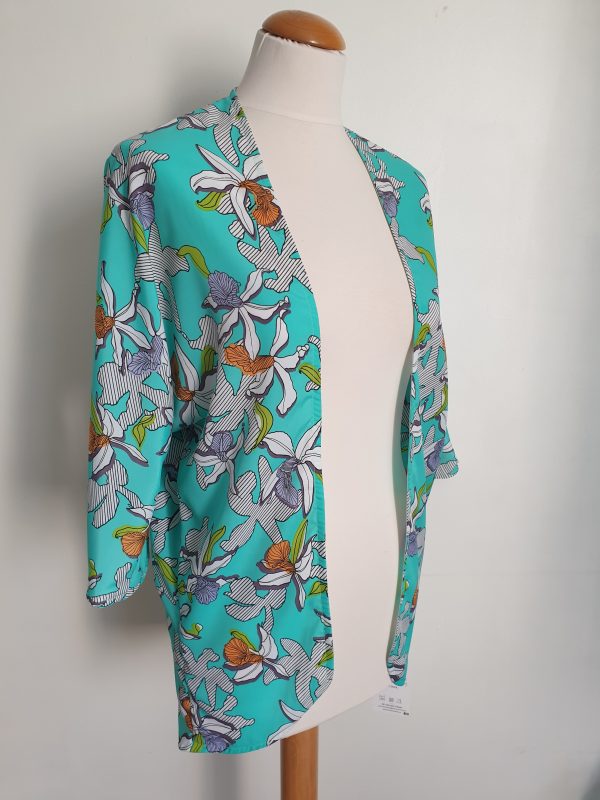 Veste Kùchù Green Flowers